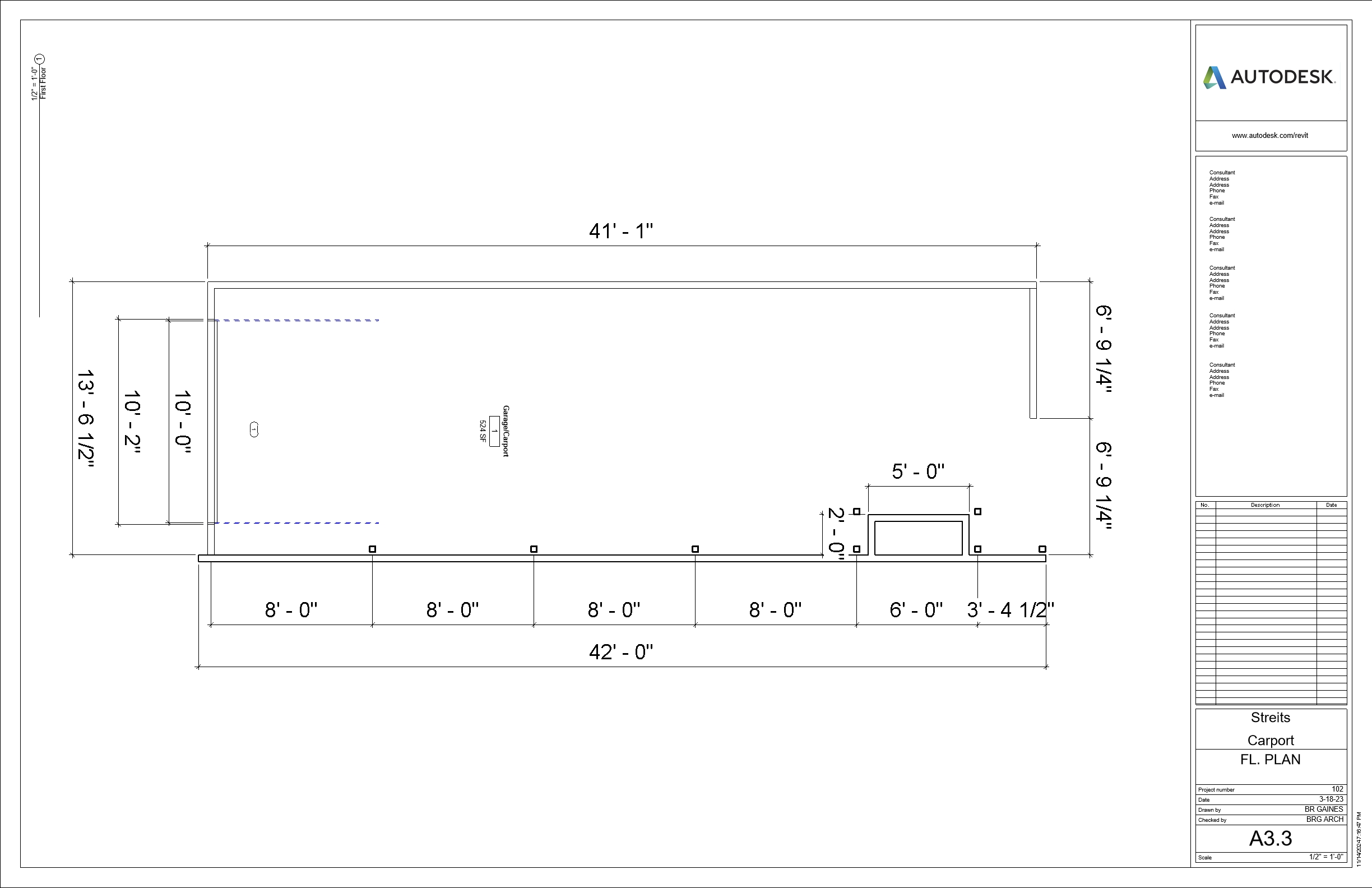 Orthographic view of Roof Plan