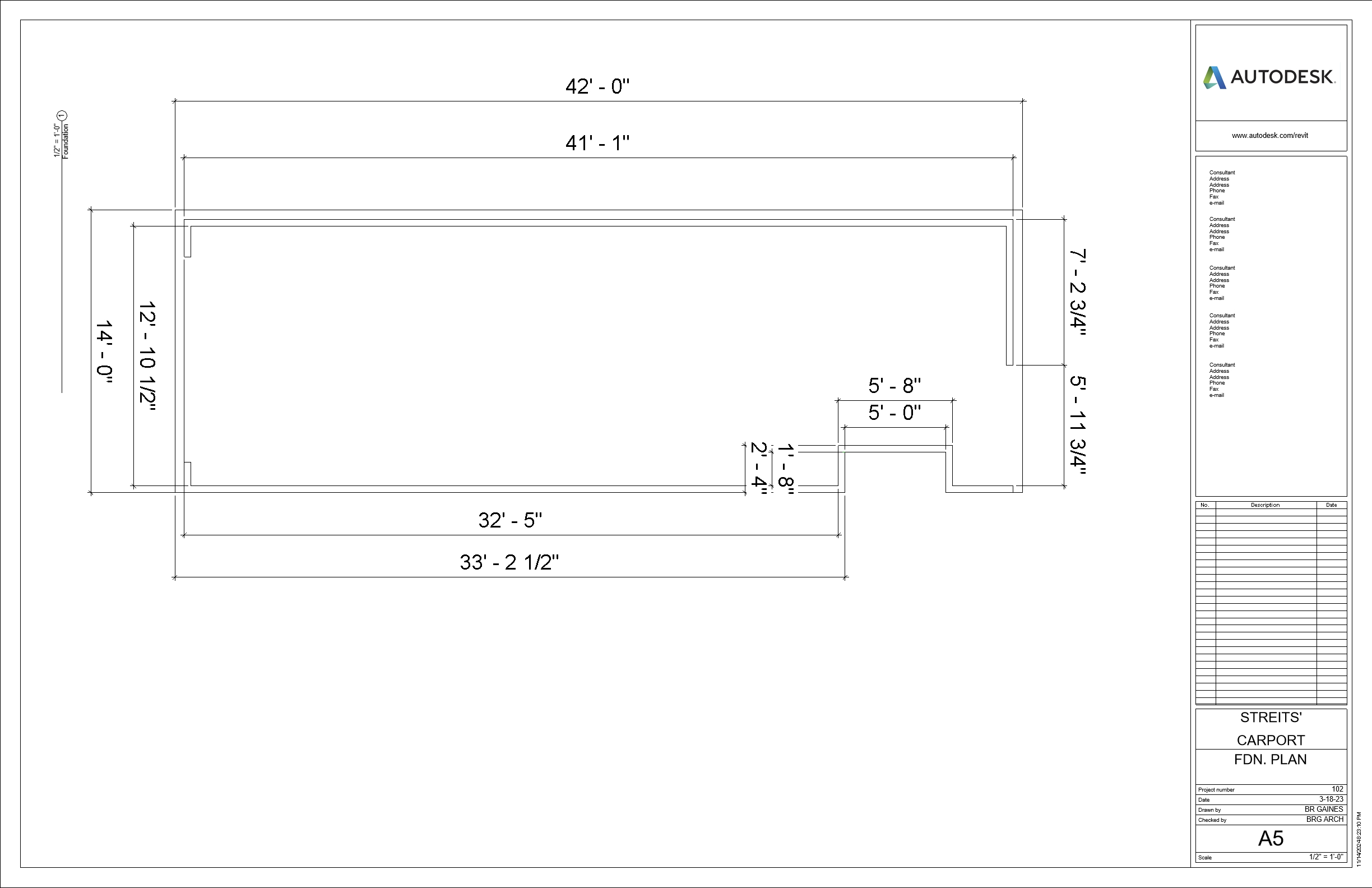 Orthographic view of Roof Plan